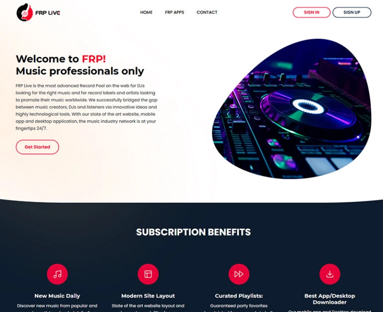 FRP Live Web Design & Development Portfolio Case Study
